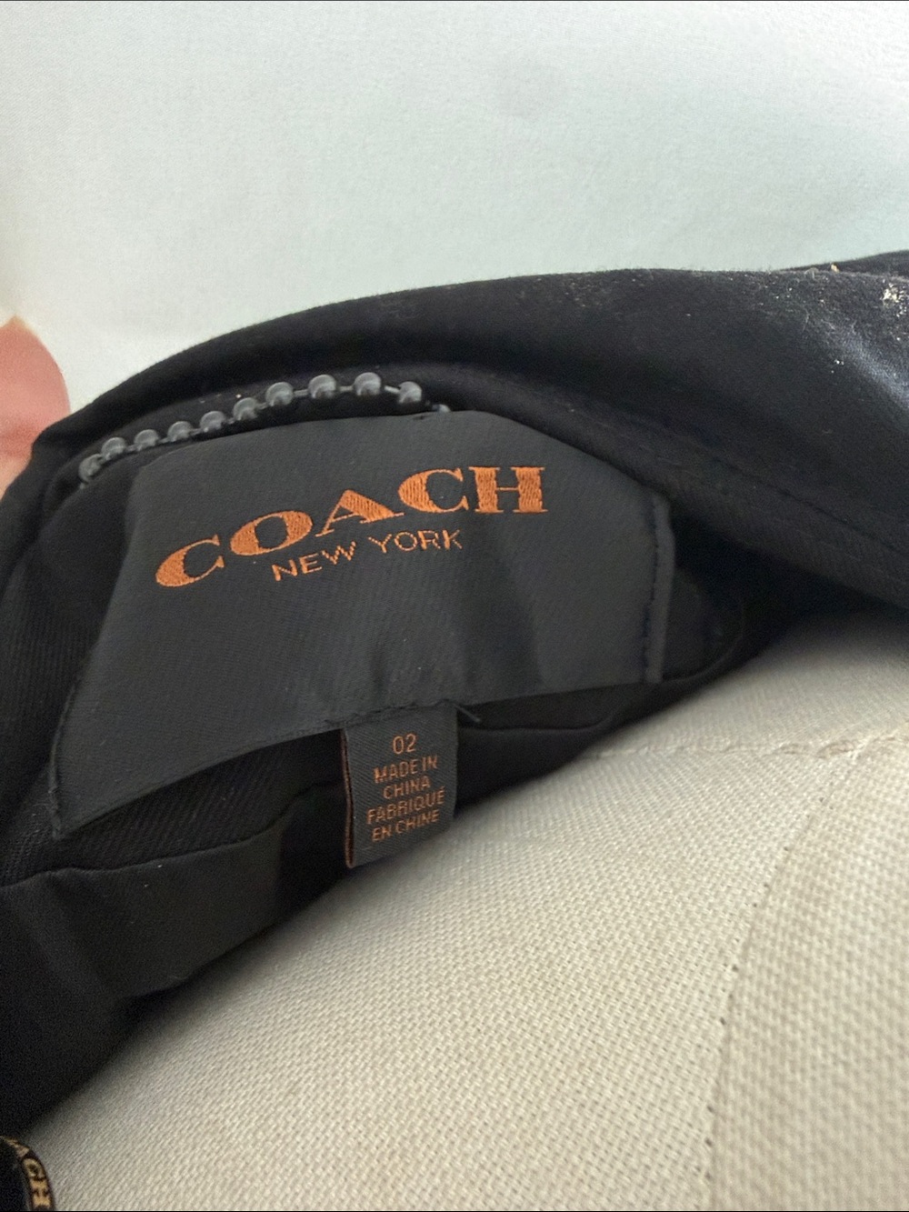 COACH BLACK TRENCH 3/4 COAT - Picture 4 of 5